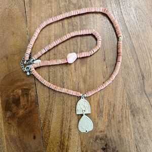 Chico's Pink and Gold Necklace